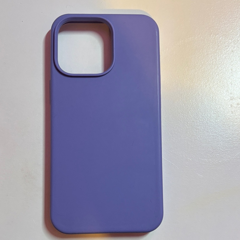 Purple Silicone iPhone 13 Pro Phone Case